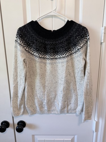 Talbots fair isle beaded wool - fair,