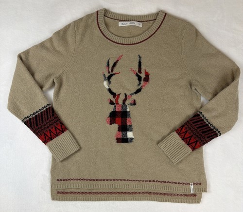 Woolrich deer sweater - woolrich, womens