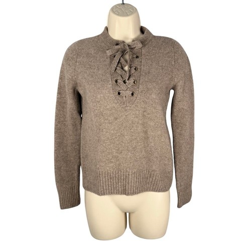 Brown allan sweater lace up - allan,